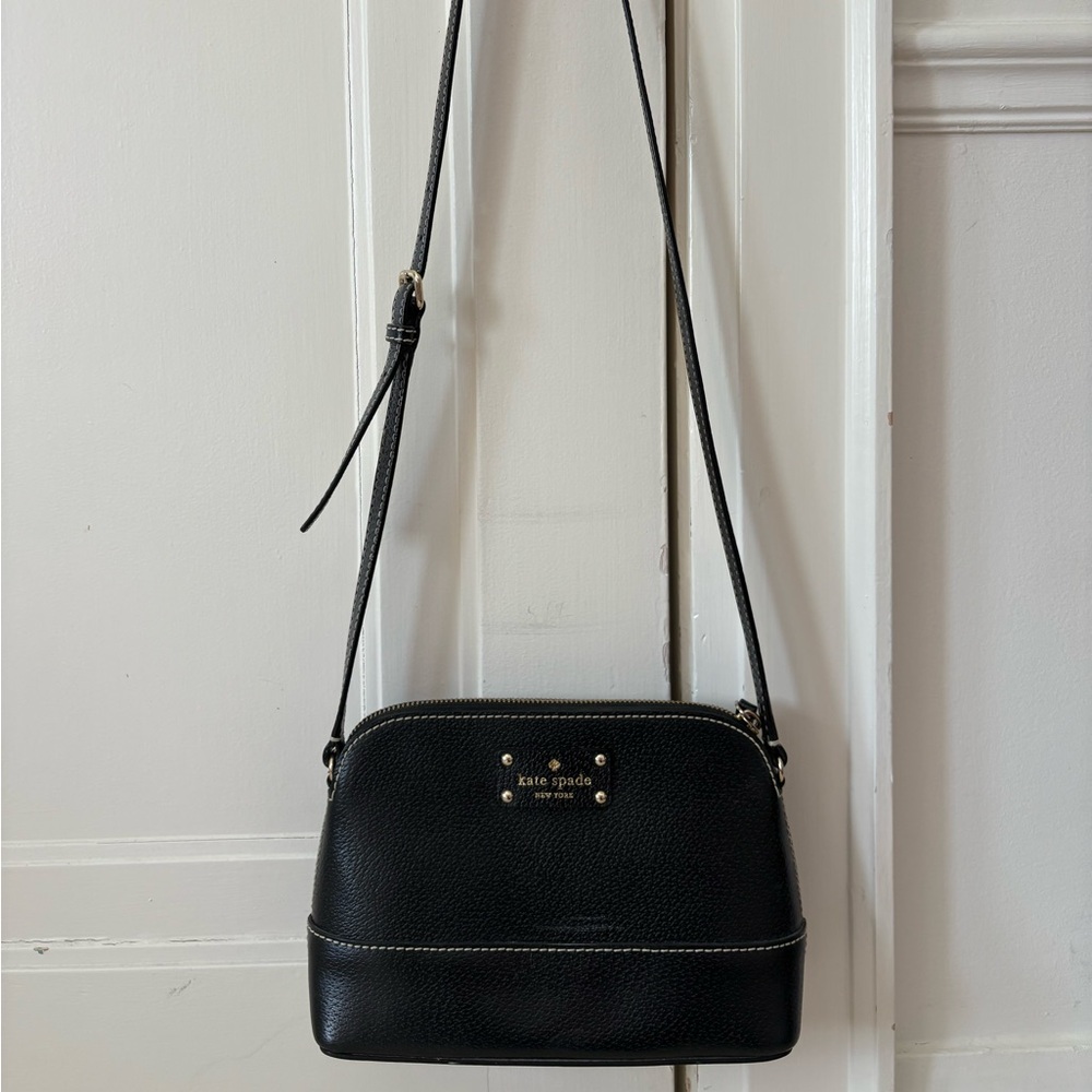 Black Kate spade leather cross body